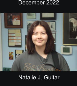 December 2022  Natalie J. Guitar